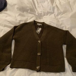 Madewell Cardigan, slight puff sleeves- NWT